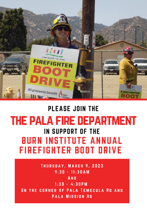 Pala Band California Pala Fire Department Burn the Boots Event Fundraiser