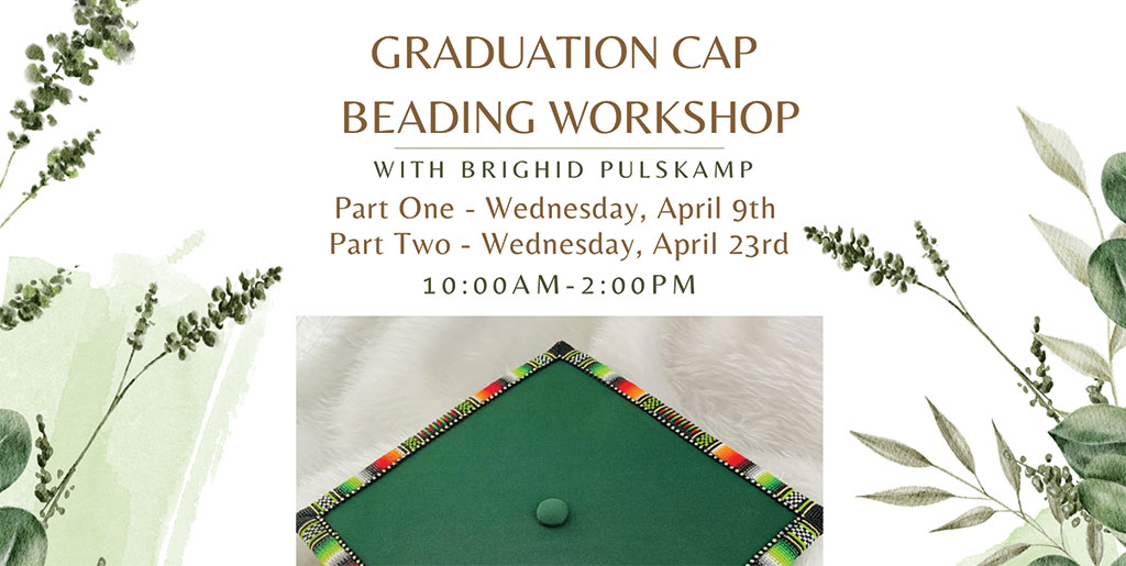 Pala Band California Cupa Cultural Center Event Graduation Cap Beading Workshop Brighid Pulskamp