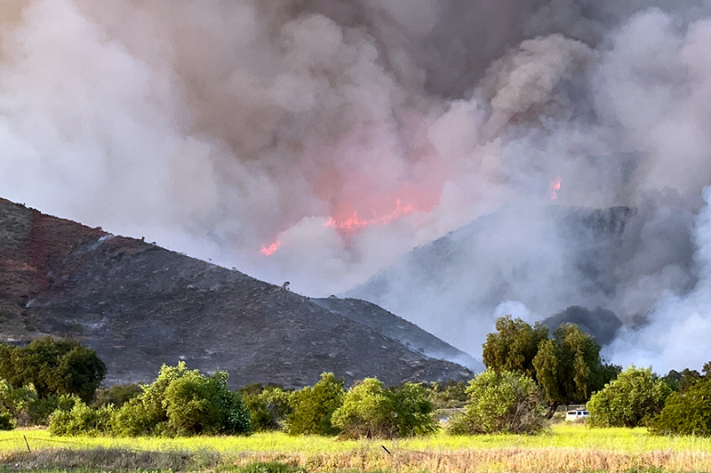 Pala Band of Mission Indians Pala PED Pala Environmental Emergency Alert Active Fire in Pala May 30 2025