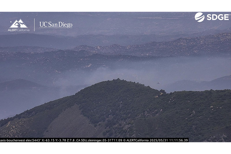 Alert California University of California San Diego SDG&E Pala Band of Mission Indians Pala PED Pala Environmental Emergency Alert Active Fire in Pala May 31 2025 Henderson Fire
