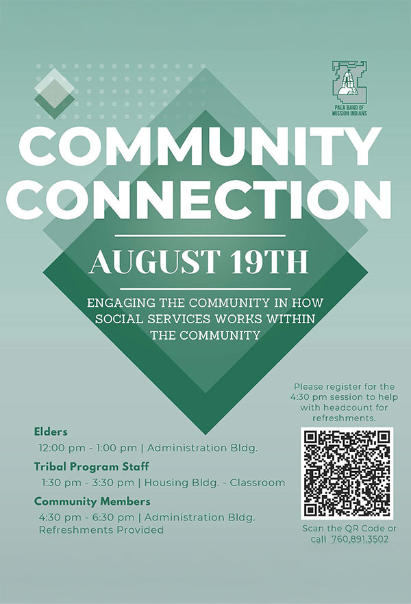 Pala Band of Mission Indians PBMI Pala Tribal Social Services Community Connection