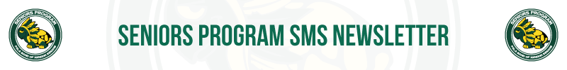 Pala Band of Mission Indians Pala Seniors Program Logo SMS Newsletter