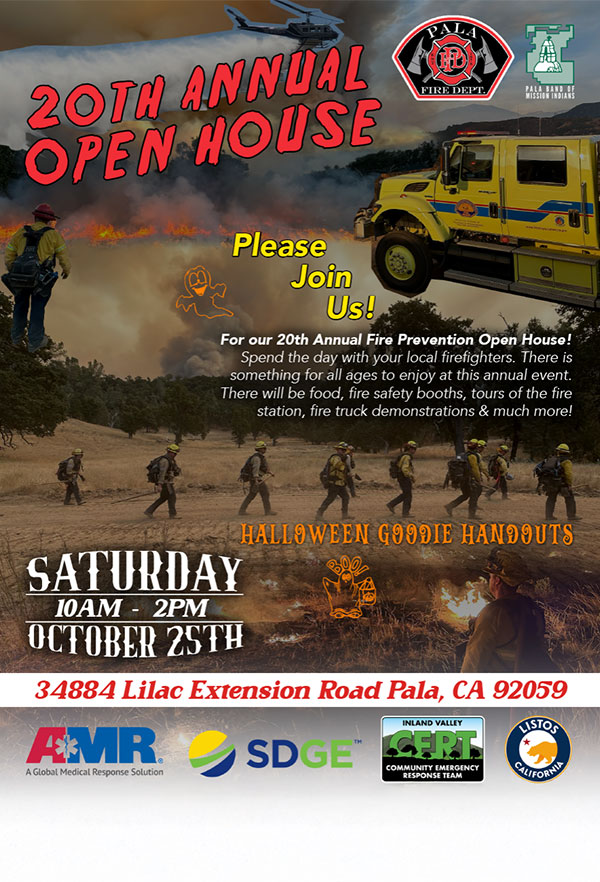 Pala Band of Mission Indians Pala California Fire Department Annual Fire Prevention Open House
