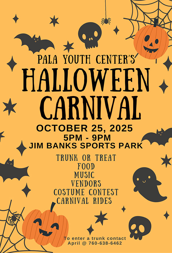 Pala Band of Mission Indians Pala Youth Center Trunk or Treat Halloween 2025