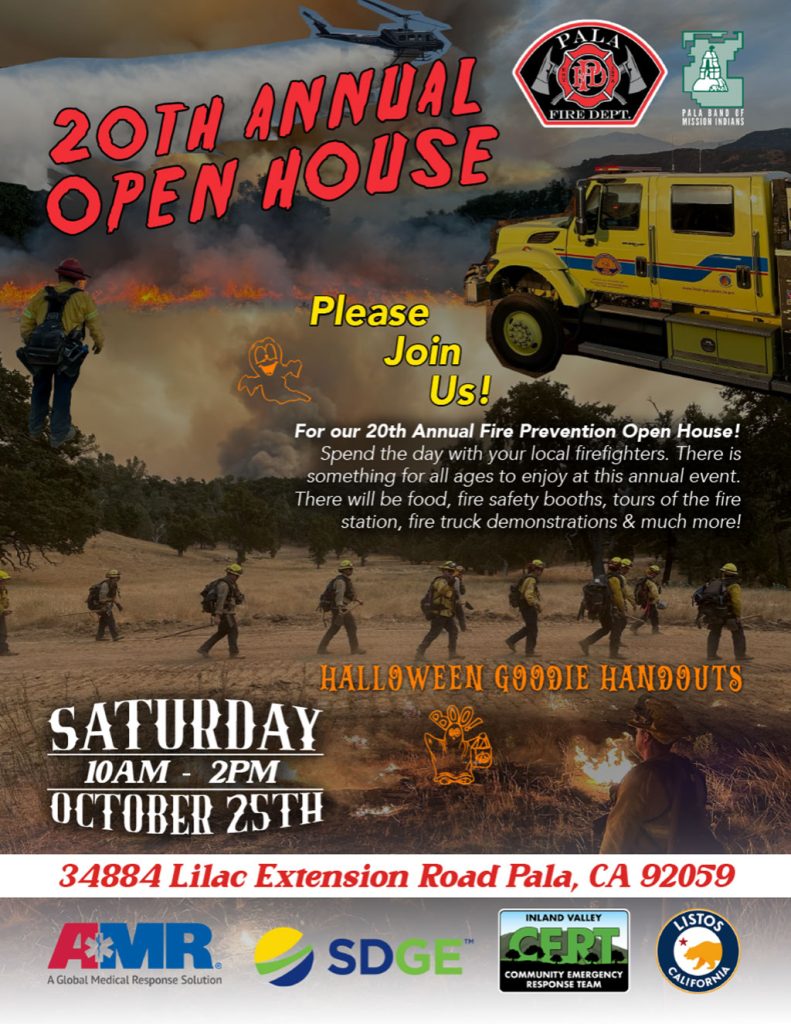 Pala Band of Mission Indians Pala California Fire Department Annual Fire Prevention Open House