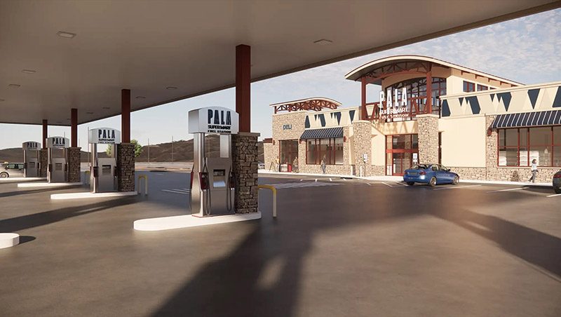 Pala Band of Mission Indians California Pala Super Mart & Fuel Station Rendering