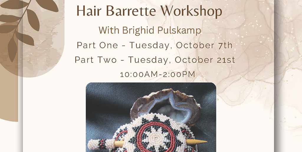 Pala Band California Cupa Cultural Center Event Hair Barrette Beading Workshop Brighid Pulskamp