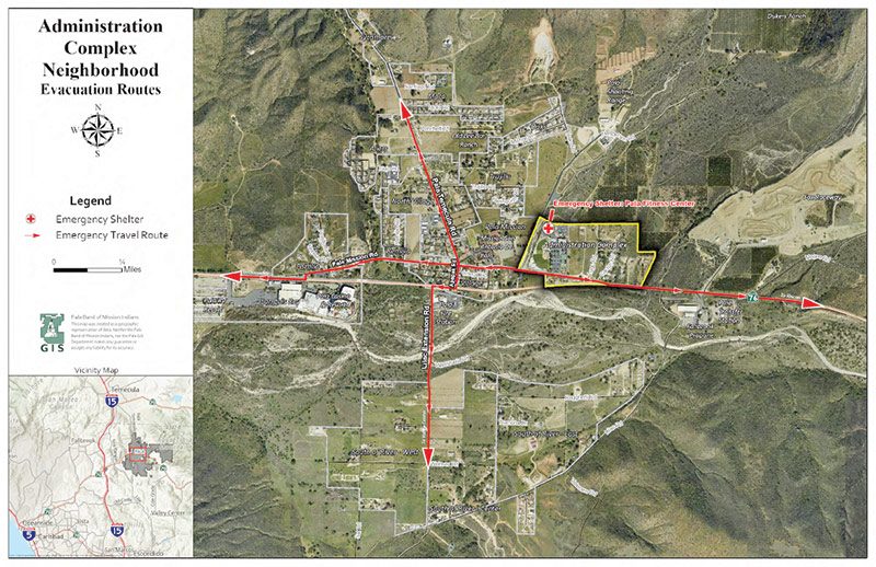 Img-Map-Evacuation-Routes-Administration-Complex-Neighborhood_r Pala Band California Pala Reservation Emergency Preparedness PREP Pala Neighborhood Evacuation Maps Administration Complex