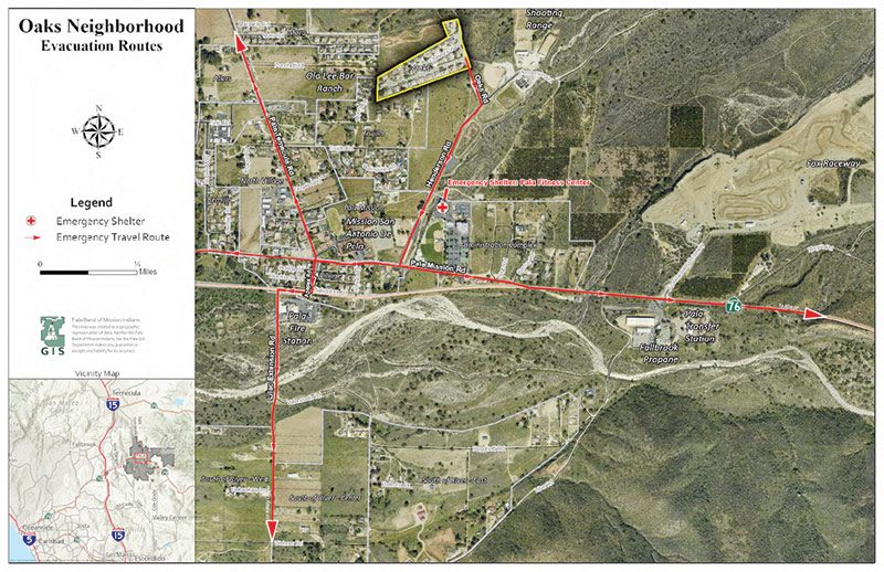 Img-Map-Evacuation-Routes-Oaks-Neighborhood_r Pala Band California Pala Reservation Emergency Preparedness PREP Pala Neighborhood Evacuation Maps Oaks
