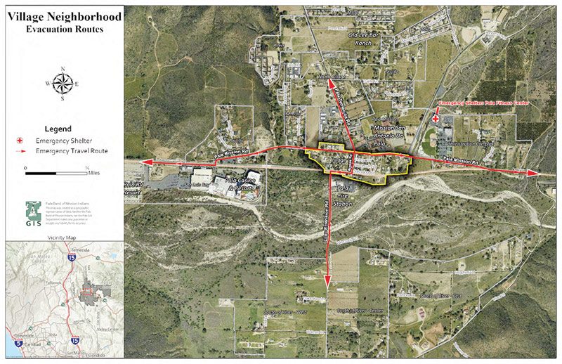 Img-Map-Evacuation-Routes-Village-Neighborhood_r Pala Band California Pala Reservation Emergency Preparedness PREP Pala Neighborhood Evacuation Maps Village