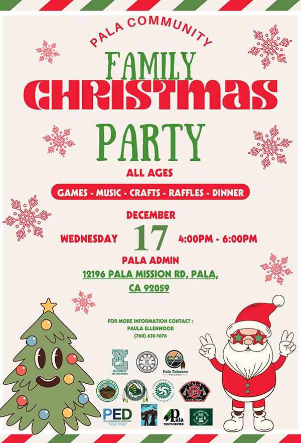 Pala Band of Mission Indians PBMI Community Family Christmas Party