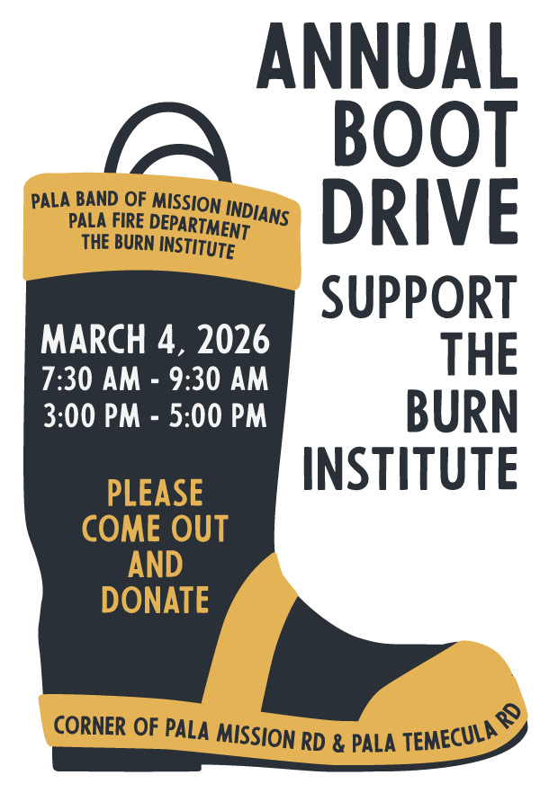Pala Band California Pala Fire Department Annual Firefighter Boot Drive Fundraiser Event California
