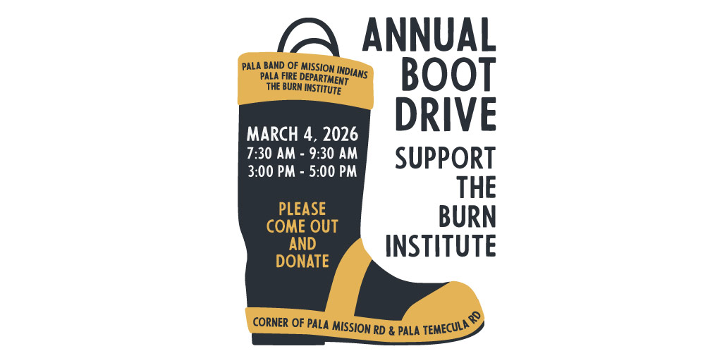 Pala Band California Pala Fire Department Annual Firefighter Boot Drive Fundraiser Event California