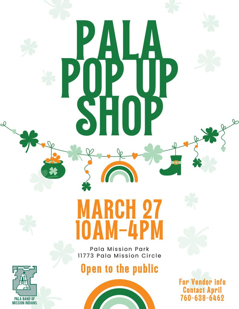 Pala Band of Mission Indians PBMI Pala Youth Center Pop Up Shop