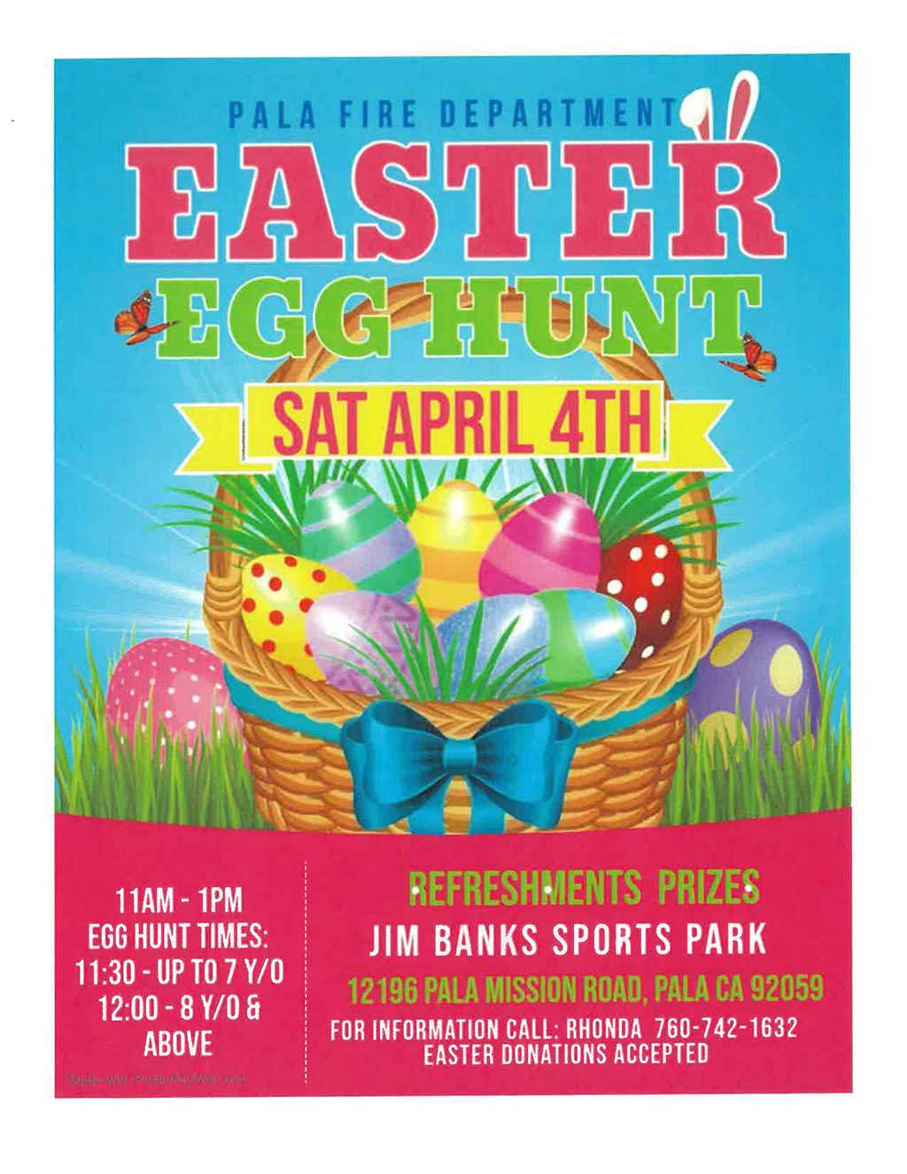 Pala Band Fire Department California Pala Annual Easter Egg Hunt